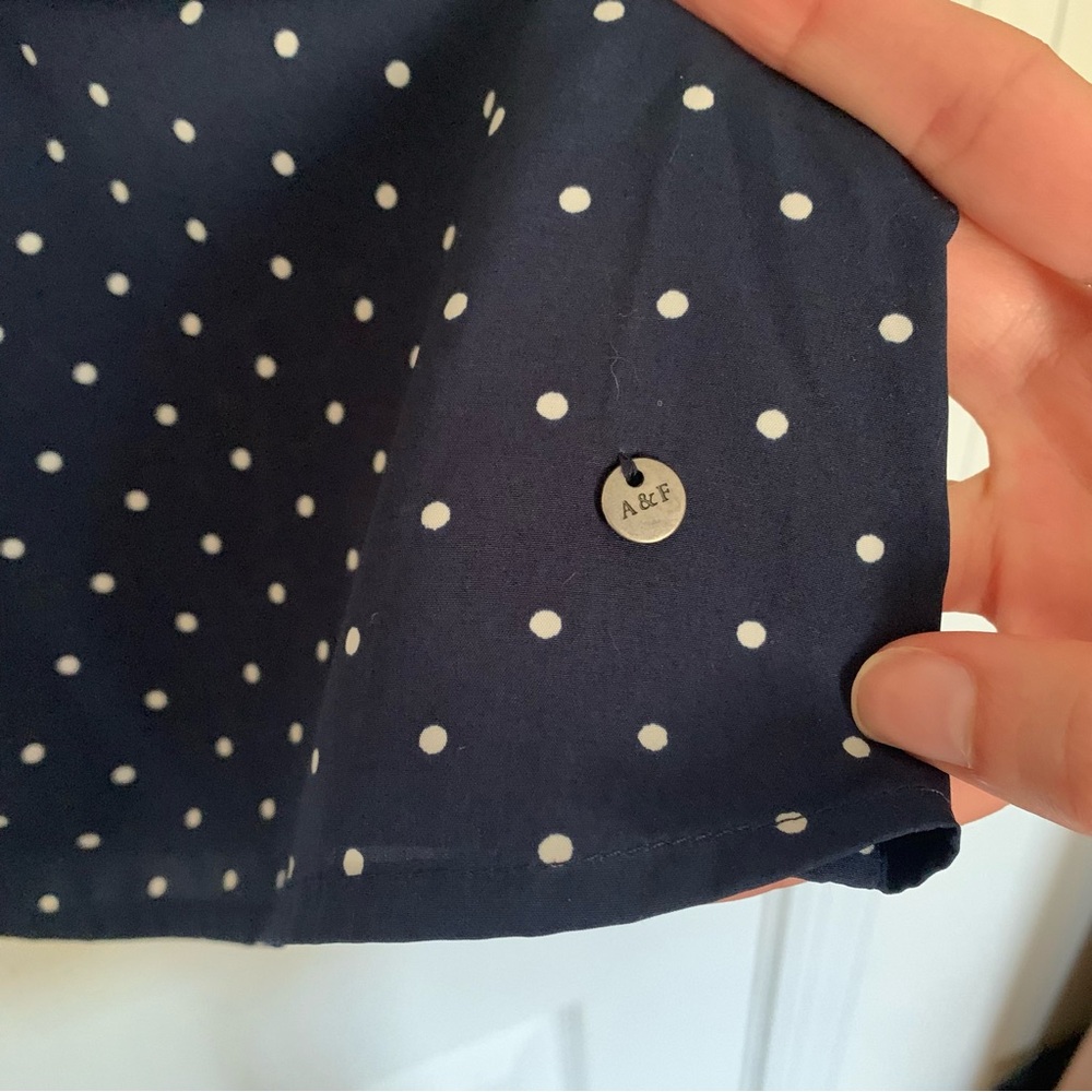 Retro A&F Navy & White Polkadot Camisole - Picture 5 of 10